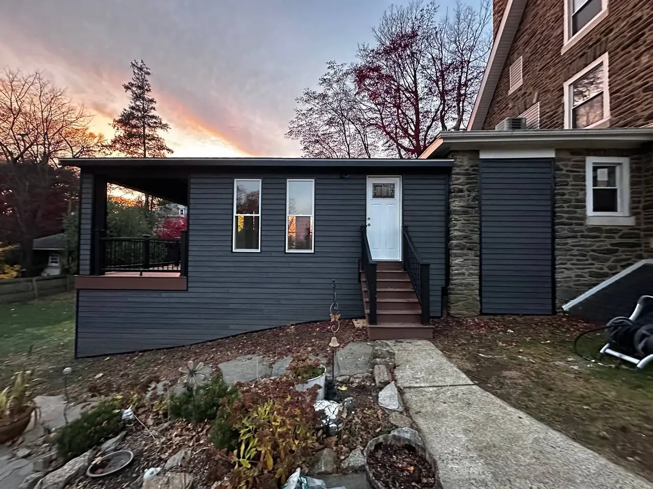 Finished James Hardie fiber-cement siding install in Bucks County, PA — photo 2
