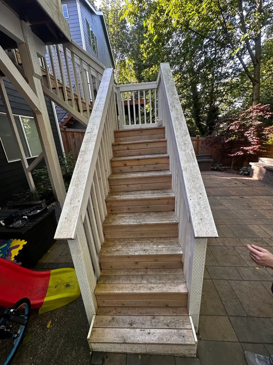 Newly installed wood privacy fencing along a property line — photo 4